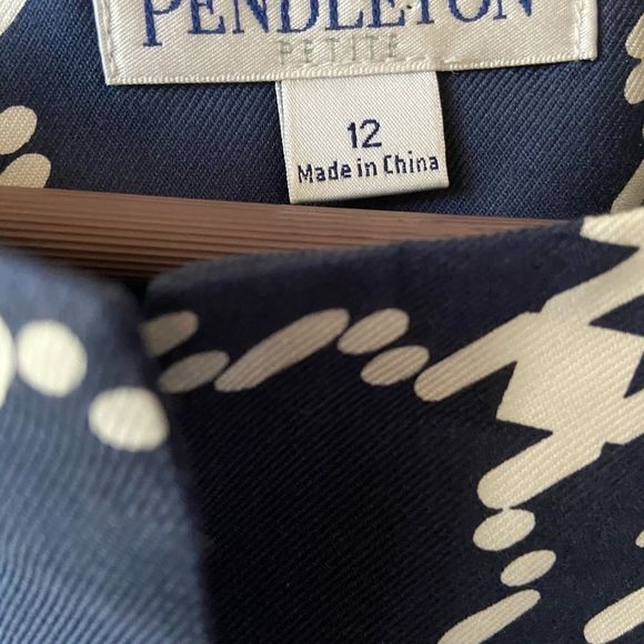 Pendleton Silk 3/4 Sleeve Blazer Sz 12 - Picture 3 of 4